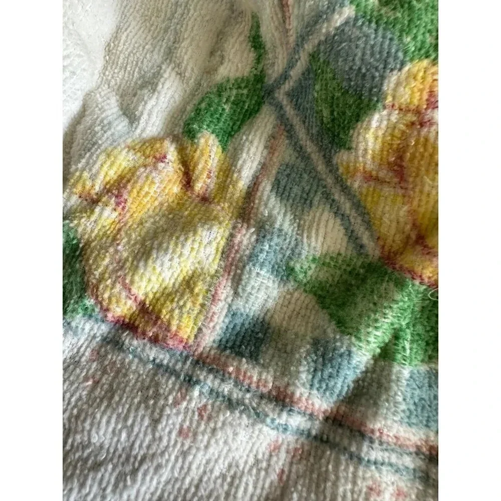 Vintage handmade floral Tea Towel